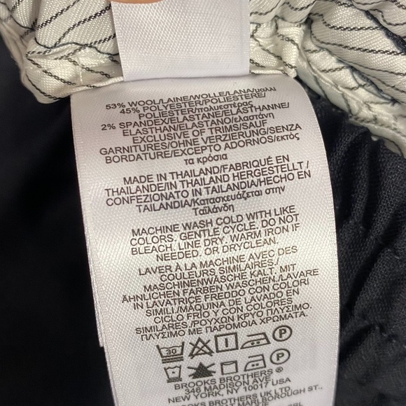 Brooks Brothers Navy Blue Side Stripe Tack Pant NEW NWT SZ 4 - Picture 5 of 8